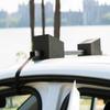 Pelican Adjustable Deluxe Foam Block Transport Roof Kayak Carrier Kit - Comes with Hood Trunk tie Down Loops and 6 tie Down Straps - Black/Turquoise view 2
