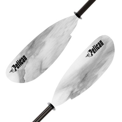 Pelican Poseidon Paddle - Aluminum Shaft with Reinforced Fiberglass Blades - Lightweight, Adjustable Kayaks Paddles - Perfect for Kayaking Boating & Kayak Fishing - 94.5 in - Granite/Black