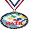 Mathematics Black Trellis Medal Silver, 2.5" Math Prizes, Kids Math Trophy Medal Awards 50 Pack Prime view 1