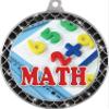 Mathematics Black Trellis Medal Silver, 2.5" Math Prizes, Kids Math Trophy Medal Awards 50 Pack Prime view 2