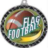 Flag Football Black Trellis Medal Silver, 2.5" Flag Football Prizes, Kids Flag Football Trophy Medal Awards 50 Pack Prime view 2