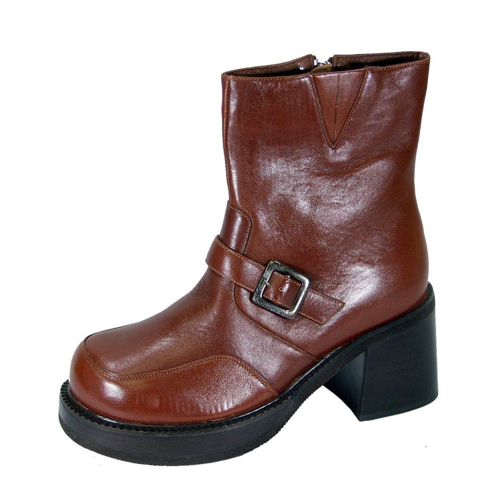 Peerage Tony (B5877M) Men's Medium Width 7 Inch Comfort Leather Boots Brown 10