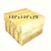 888 Display - Pack of 10 Boxes of 3 1/4" x 3 1/4" x 2" GoldFoil Cotton Filled Jewelry Boxes view 2
