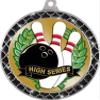 Bowling Black Trellis Medal Silver, 2.5" Bowling High Series Prizes, Kids Bowling Ball Trophy Medal Awards 50 Pack Prime view 2