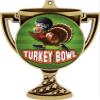 Turkey Bowl Trophy Cup Medal Gold, 3" Turkey Bowl Prizes, Kids Turkey Trophy Medal Awards 50 Pack Prime view 2