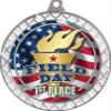 Field Day White Trellis Medal Silver, 2.5" 1st Place Field Day Prizes, Kids Field Day Trophy Medal Awards 50 Pack Prime view 2