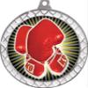 Boxing White Trellis Medal Silver, 2.5" Boxing Glove Prizes, Kids Boxing Trophy Medal Awards 50 Pack Prime view 2