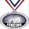 Fencing White Trellis Medal Silver, 2.5" Fencing Prizes, Kids Fencing Trophy Medal Awards 100 Pack Prime view 1