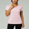 Real Essentials 5 Pack: Women's Dry-Fit Short Sleeve V Neck T Shirt Workout Fitness Yoga Top Tee, Set 6, S view 3