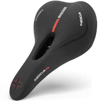Wittkop Bike Seat, Waterproof Bicycle Saddle for Comfort, Mountain & Road Biking, Wide Bike Seats for Men & Women, BMX, MTB, Bike Seat Comfort, Waterproof Bike Saddle with Innovative 5-Zone-Concept