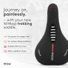 Wittkop Bike Seat, Waterproof Bicycle Saddle for Comfort, Mountain & Road Biking, Wide Bike Seats for Men & Women, BMX, MTB, Bike Seat Comfort, Waterproof Bike Saddle with Innovative 5-Zone-Concept view 2