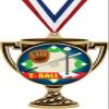 T-Ball Trophy Cup Medal Gold, 3" Youth Baseball Tball Prizes, Kids T-Ball Trophy Medal Awards 10 Pack Prime view 1