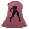 ReadyGOLF Polka Dot Bikini Girls Embroidered Putter Cover - Blade view 4