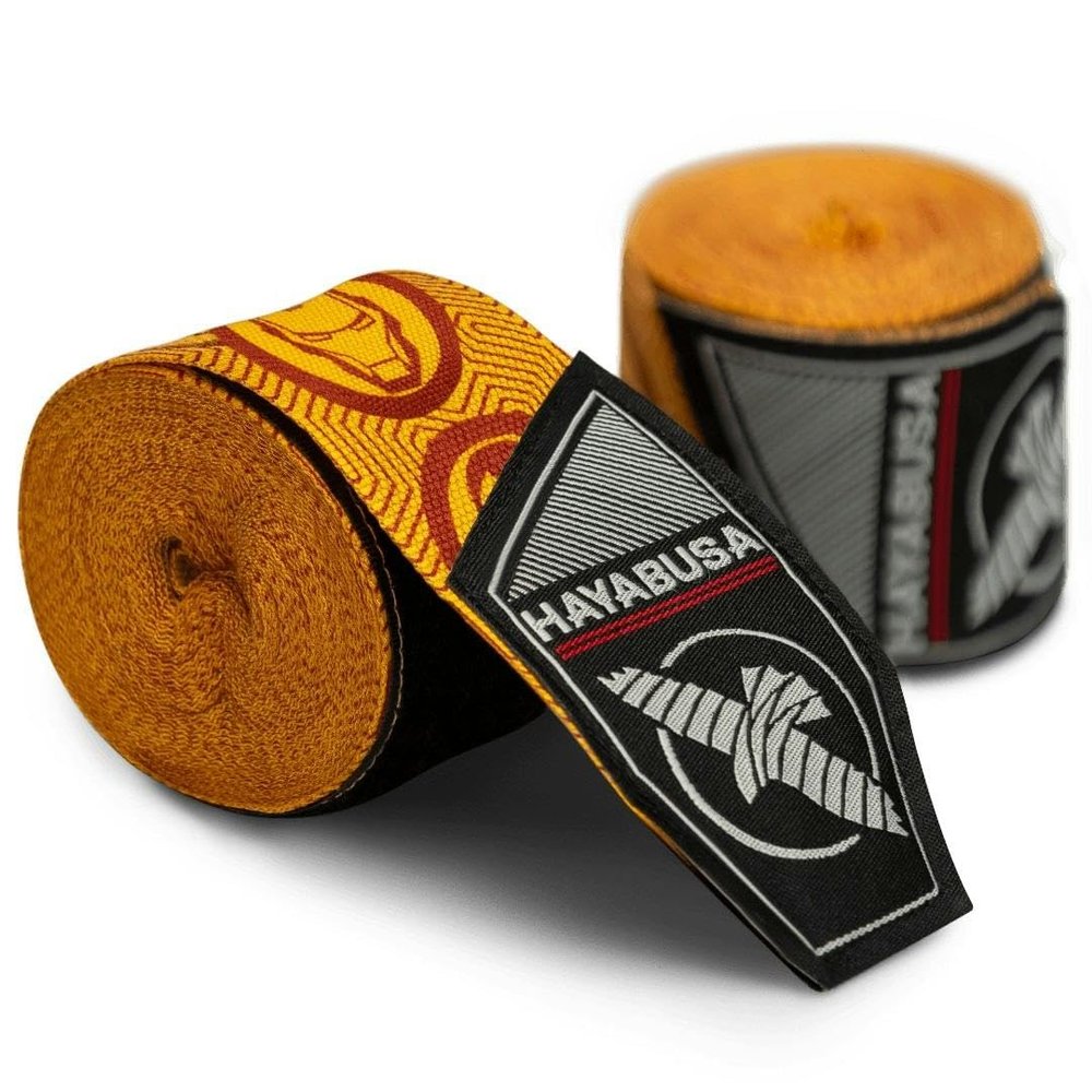 Hayabusa Marvel Hero Elite Mexican Style Boxing Hand Wraps for Men & Women - Iron Man, 180 Inches