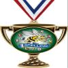 Spelling Trophy Cup Medal Gold, 3" Kids Spelling Bee Prizes, Kids Spelling Trophy Medal Awards 10 Pack Prime view 1