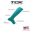 TCK Prosport Performance Tube Socks (Teal, Small) view 3