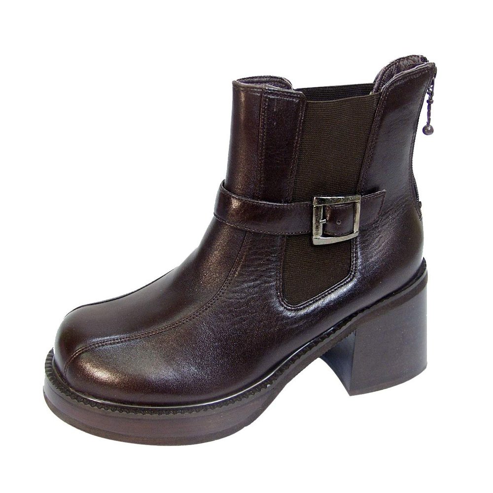 Peerage Ricky (B5879M) Men's Medium Width 7 Inch Comfort Leather Boots Brown 8
