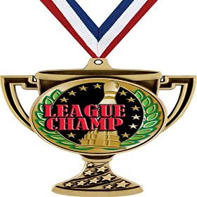 Bowling Trophy Cup Medal Gold, 3" Bowling League Champion Prizes, Kids Bowling Team Trophy Medal Awards 50 Pack Prime