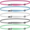 Hipsy Women's Elastic & Adjustable No Slip Running Stretchy Headband Multi Pack (Mint/Silver/White/Light Blue/Pink Elastic 5pk) view 1