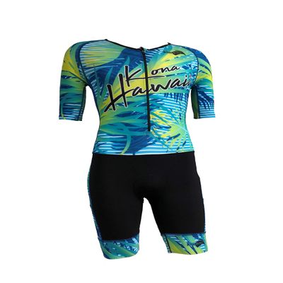 Kiwami Prima 2 LD Aero Sleeved Trisuit - Tri Suits - Trisuits Triathlon Men - Sleeved Tri Suit - Kona Edition (Small)