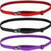 Hipsy Women's Elastic & Adjustable Stretchy Running Headband Multi Pack (Purple/Black/Red Elastic 3pk) view 1