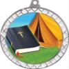 Bible Camp White Trellis Medal Silver, 2.5" Religious Bible Prizes, Kids Bible Trophy Medal Awards 50 Pack Prime view 2