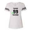 CRAZYDAISYWORLD Customized Lady Cotton Jersey - Your Own Personalized 2 Side Custom Cotton Women - Custom Team Uniform Large White view 2