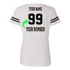 CRAZYDAISYWORLD Customized Lady Cotton Jersey - Your Own Personalized 2 Side Custom Cotton Women - Custom Team Uniform Large White view 3