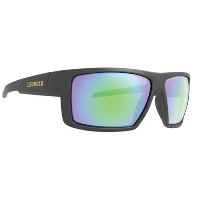 Leupold Switchback Performance Eyewear with Matte Black Frames and Emerald Mirror Polarized Lenses