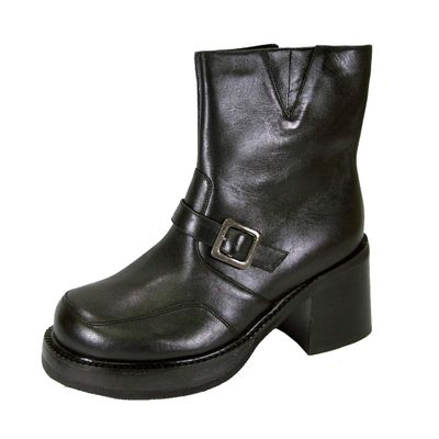 Peerage Tony (B5877M) Men's Medium Width 7 Inch Comfort Leather Boots Black 8