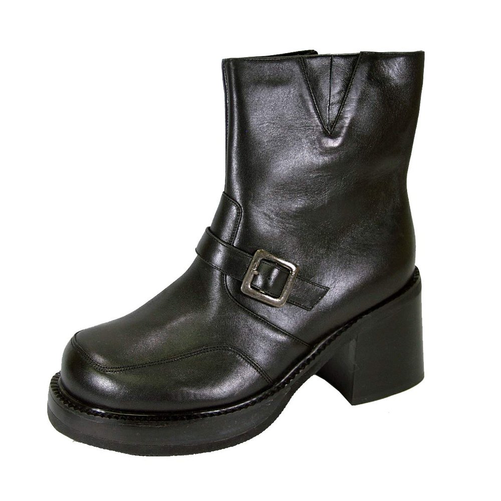 Peerage Tony (B5877M) Men's Medium Width 7 Inch Comfort Leather Boots Black 8