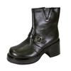 Peerage Tony (B5877M) Men's Medium Width 7 Inch Comfort Leather Boots Black 8 view 1