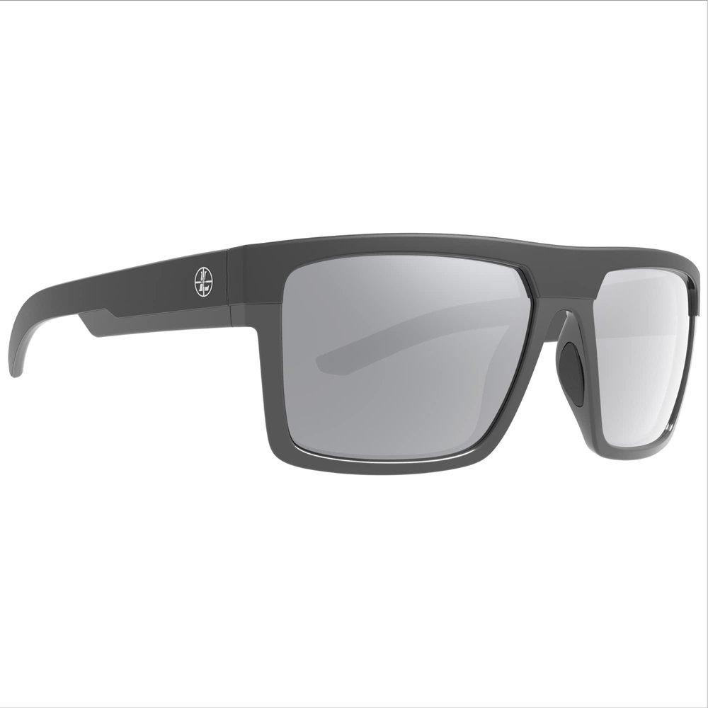 Leupold Becnara Performance Eyewear with Matte Black/Gloss Black Frames and Shadow Gray Flash Polarized Lenses