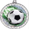 Soccer White Trellis Medal Silver, 2.5" Youth Soccer Prizes, Kids Soccer Trophy Medal Awards 20 Pack Prime view 2