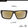 Leupold Switchback Performance Eyewear with Matte Tortoise Frames and Bronze Mirror Polarized Lenses view 2