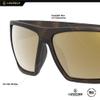 Leupold Switchback Performance Eyewear with Matte Tortoise Frames and Bronze Mirror Polarized Lenses view 4