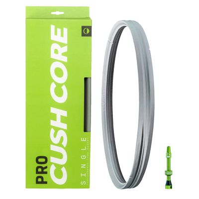 CushCore Pro Set - Includes (1) Tire Inserts, (1) Presta Valve & (1) Rim Sticker, Easy at-Home Installation, Bicycle Tire Inserts, Helps Improve Ride Quality, Fits a 2.1"-2.6" Tire (Single, 27.5)