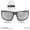 Leupold Packout Performance Eyewear with Matte Black Frames and Shadow Gray Flash Polarized Lenses view 3