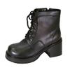 Peerage Pauly (B5888M) Men's Medium Width 7 Inch Comfort Leather Boots Black 11