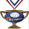 Netball Trophy Cup Medal Gold, 3" Netball Prizes, Kids Netball Trophy Medal Awards 50 Pack Prime view 1