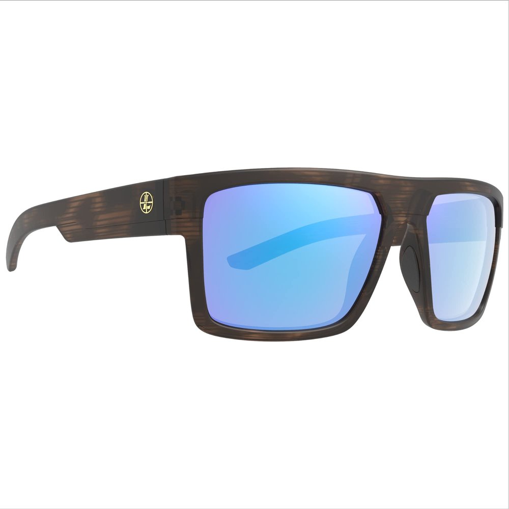 Leupold Becnara Performance Eyewear with Matte Tortoise Frames and Blue Mirror Polarized Lenses