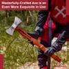 Armory Replicas Viking Raider Double Bitted War Axe - Hand Crafted Tempered Carbon Steel Norse Inspired Battle Axe w/Genuine Leather Sheath view 3