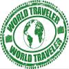 Zirni Grunge World Traveller Stamp Sticker Decal Design