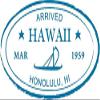 Zirni Honolulu Hawaii Passport Travel Retro Adventure Stamp Sticker Decal Design view 1