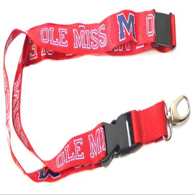 Pro Specialties Group Ole Miss Double Sided Breakaway Lanyard with Detachable Keychain