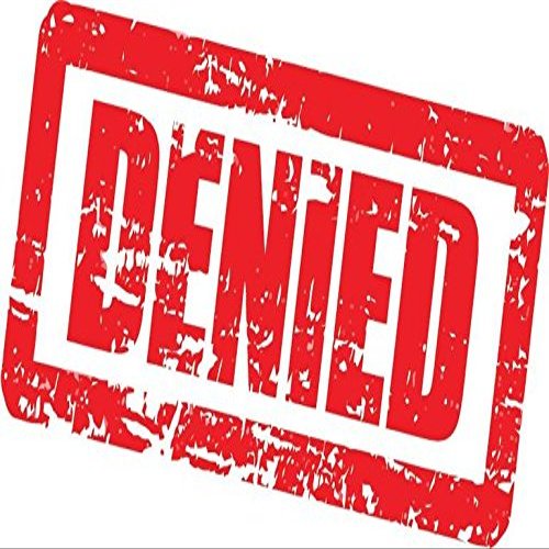 Zirni Denied Approval Grunge Stamp Sticker Decal Design