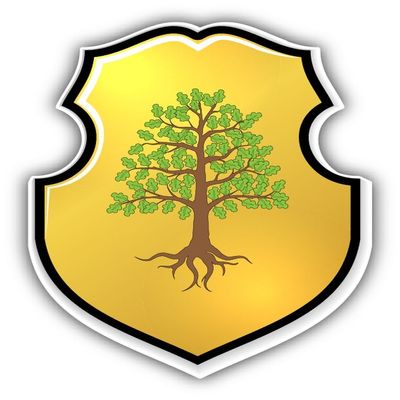 Zirni Tree Polish Escutcheon Heraldic Sticker Decal Design