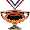 Chili Cook Off Trophy Cup Medal Gold, 3" Flaming Hot Chili Pot Prizes, Kids Cooking Trophy Medal Awards 50 Pack Prime view 1