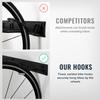 StoreYourBoard Virginia Bike Co BLAT 8 Bike Racks, Garage Wall Mount Bike Storage, Heavy Duty Solid Steel Bike Hooks, up to 400lbs, 72-inch view 4