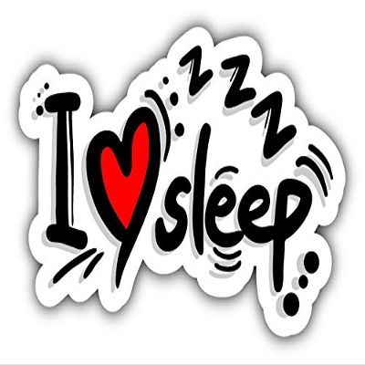 Zirni I Love Sleep Slogan Sticker Decal Design
